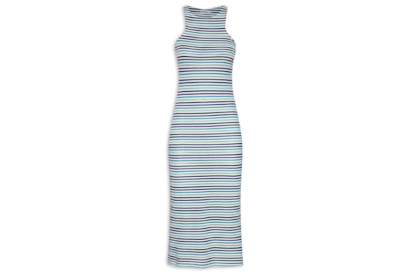 Vestido Midi Tricot Colors - Azul
