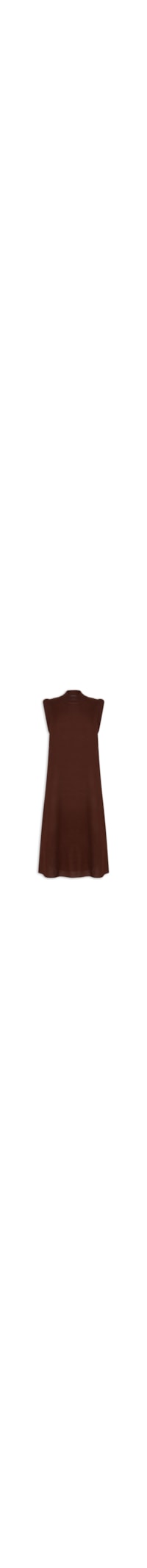 Vestido Midi Tricot - Marrom