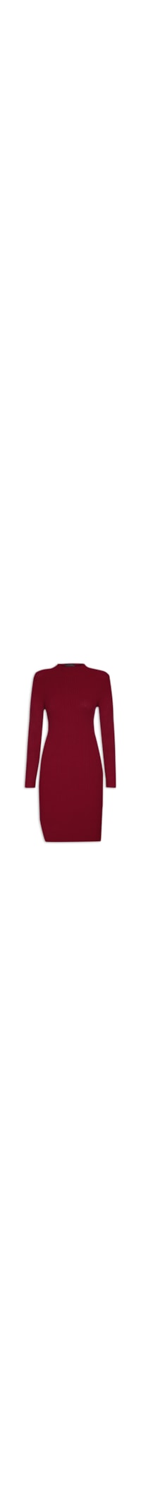 Vestido Midi Tricot - Vermelho
