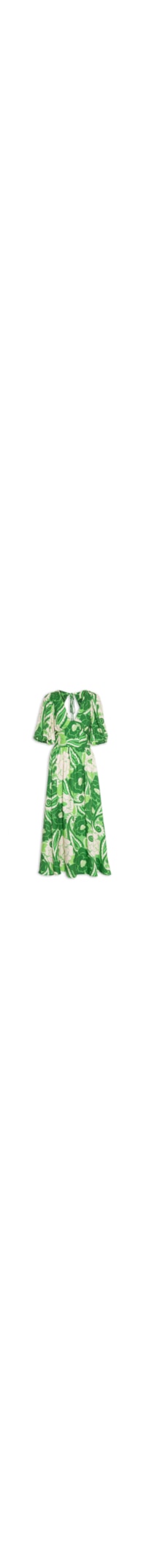 Vestido Midi Tropical Groove - Verde