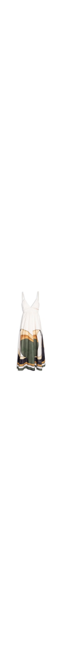 Vestido Midi Tuca Tropical Mini - Branco
