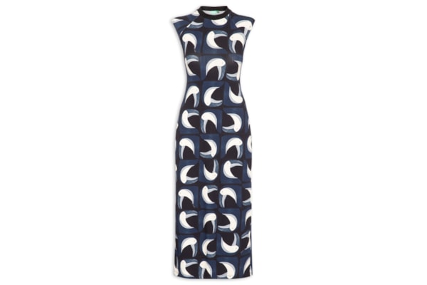 Vestido Midi Tuca Tropical  – Preto