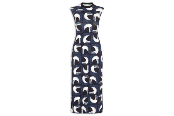 Vestido Midi Tuca Tropical  – Preto