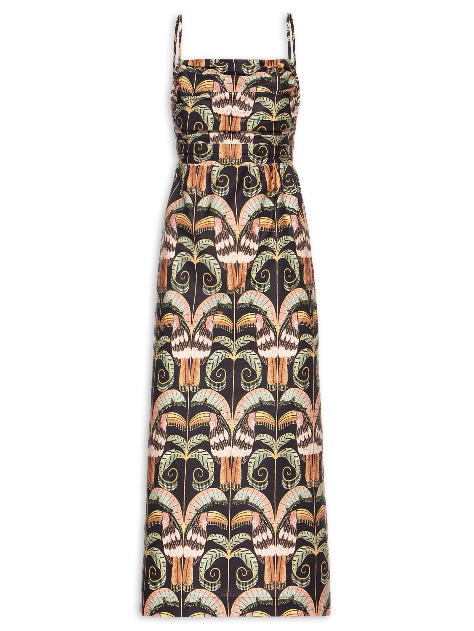 Vestido Midi Tucano Real Preto Farm