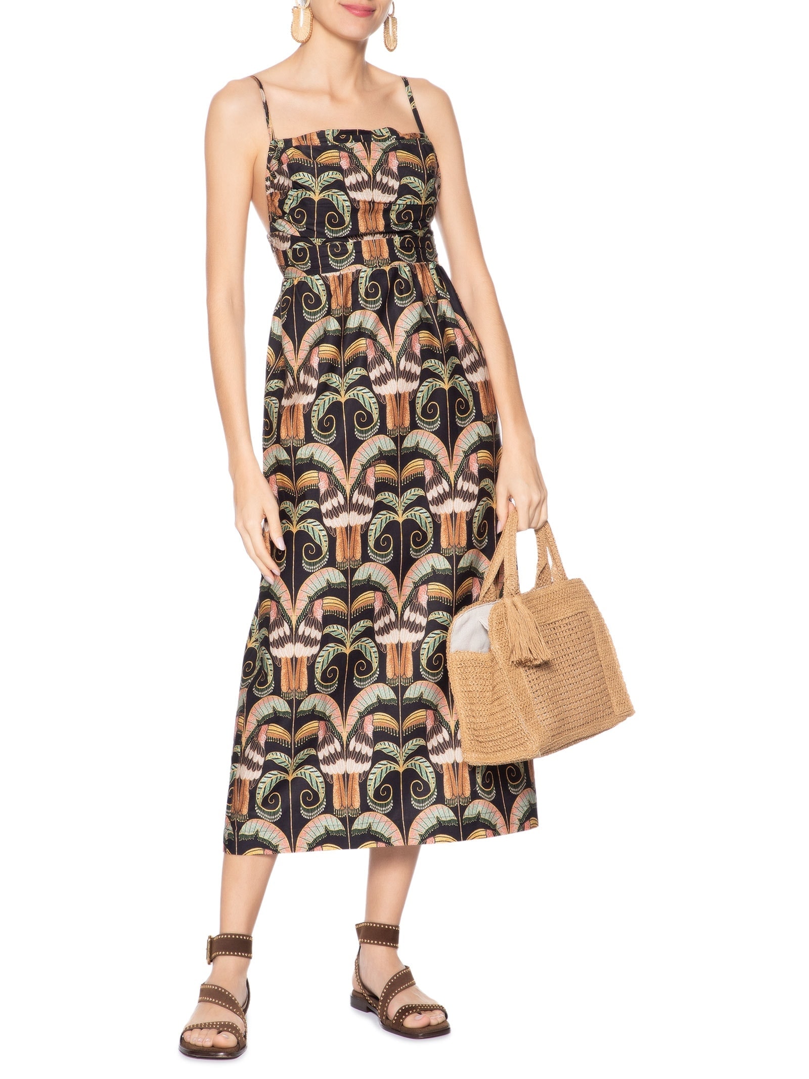 Vestido Midi Tucano Real Preto Farm
