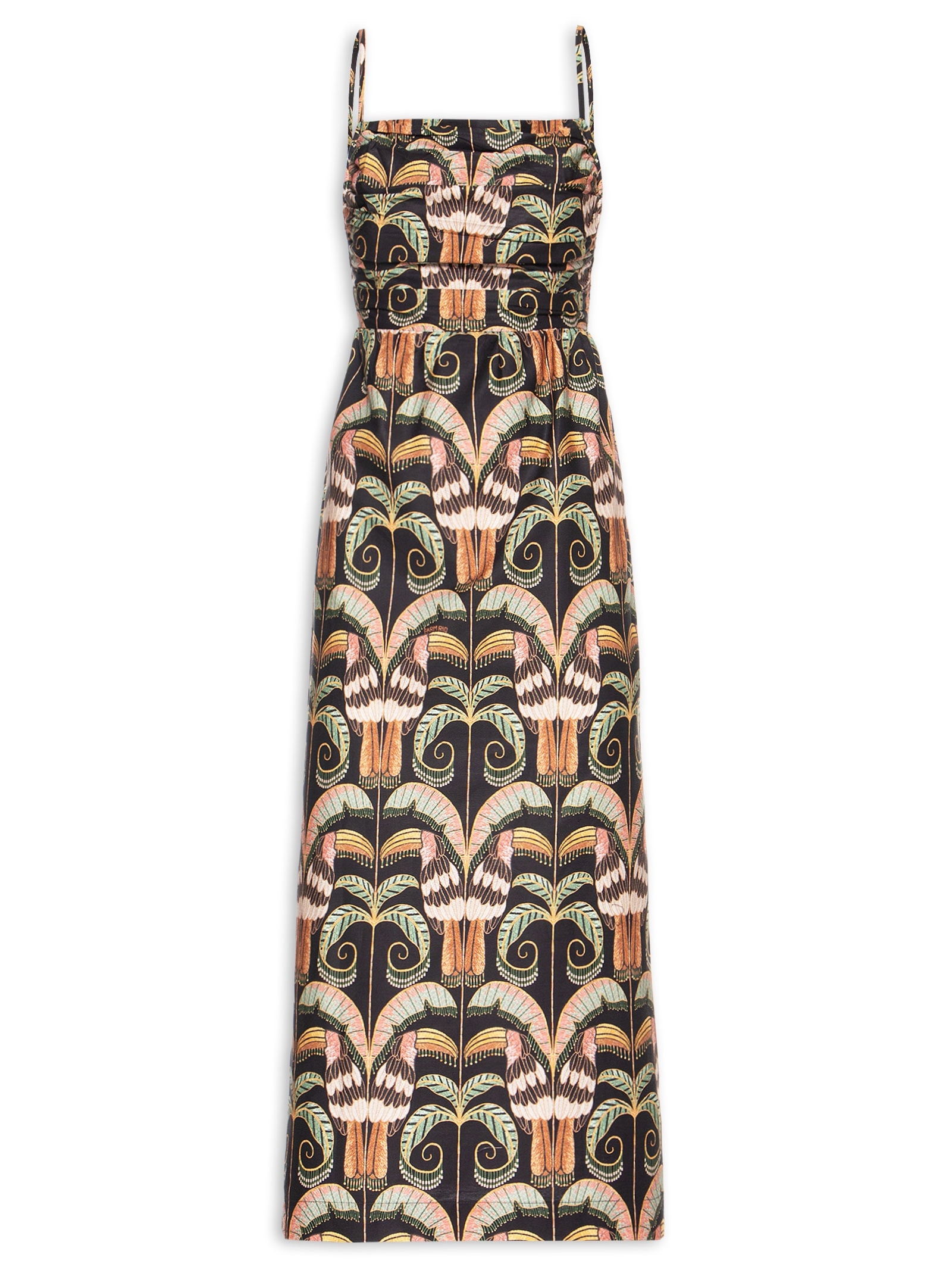 Vestido Midi Tucano Real Preto Farm