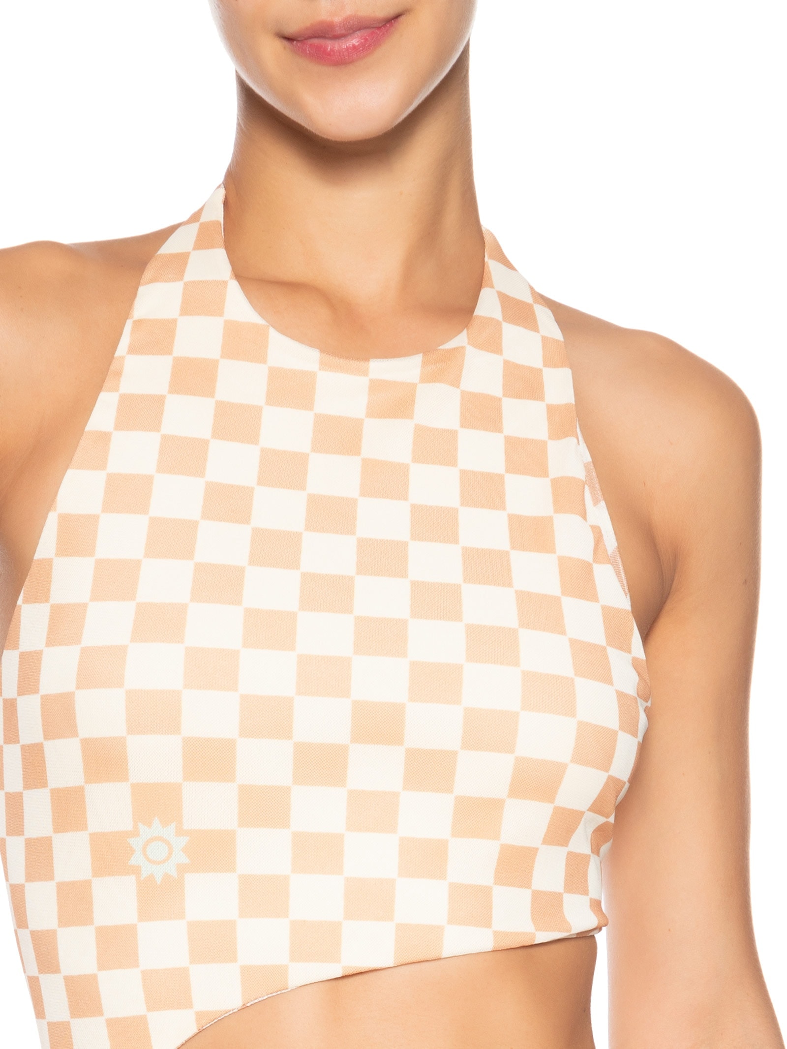 Vestido Midi Tule Estampa Mosaico Bege Dress To