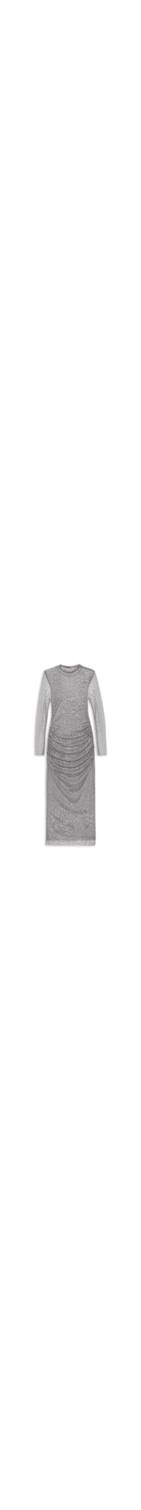 Vestido Midi Tule Geo - Preto