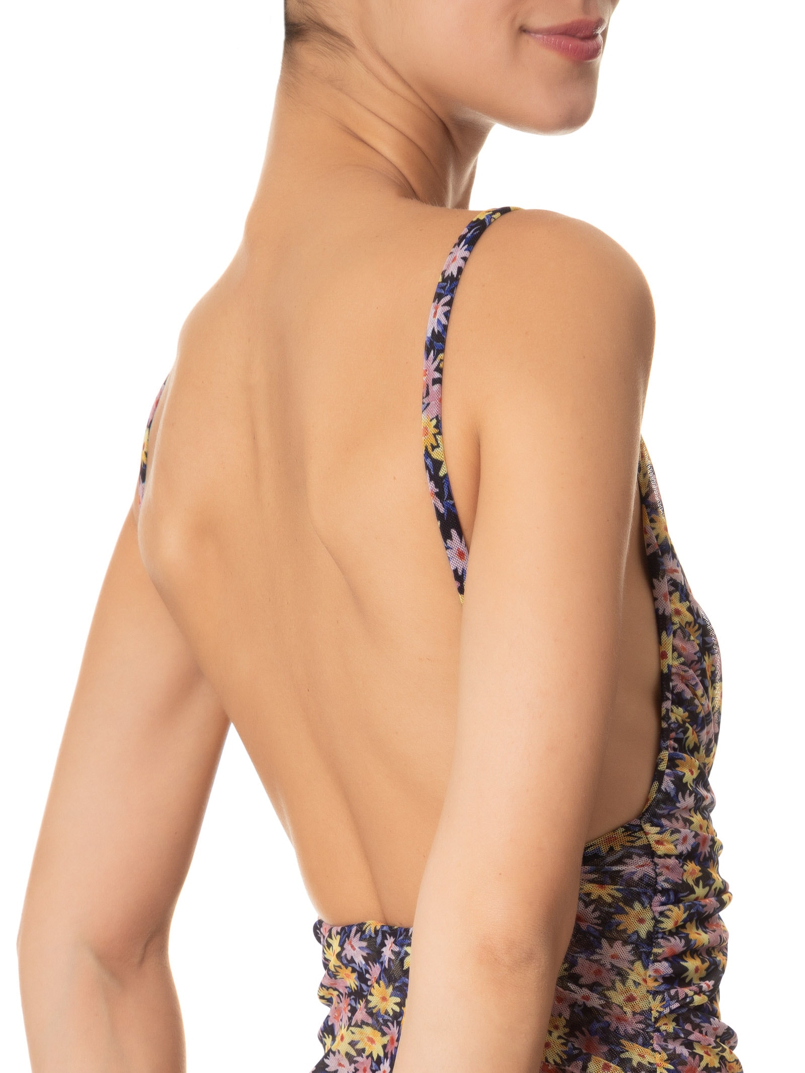 Vestido Midi Tule Liberty Rosa Animale