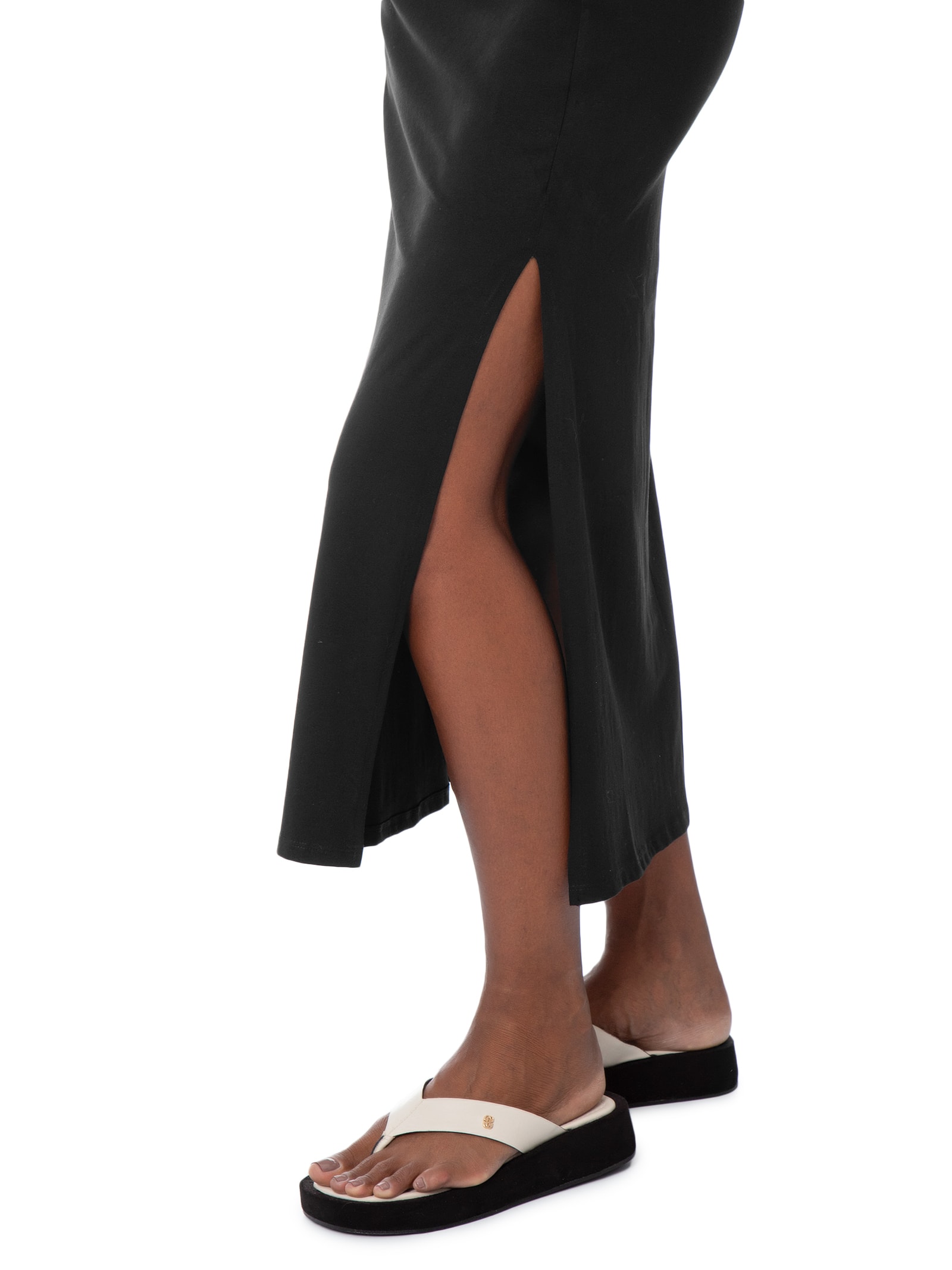 Vestido Midi Twist Tee Maxi Dress Preto Cotton On