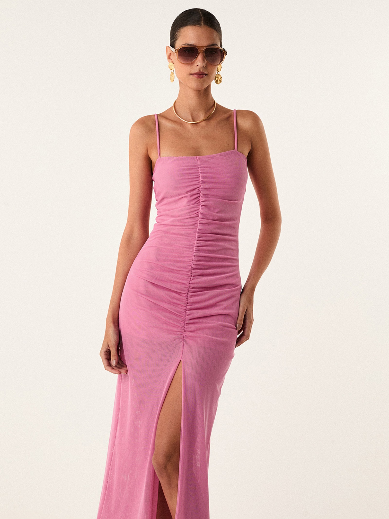 Vestido Midi Tyla – Rosa Vix