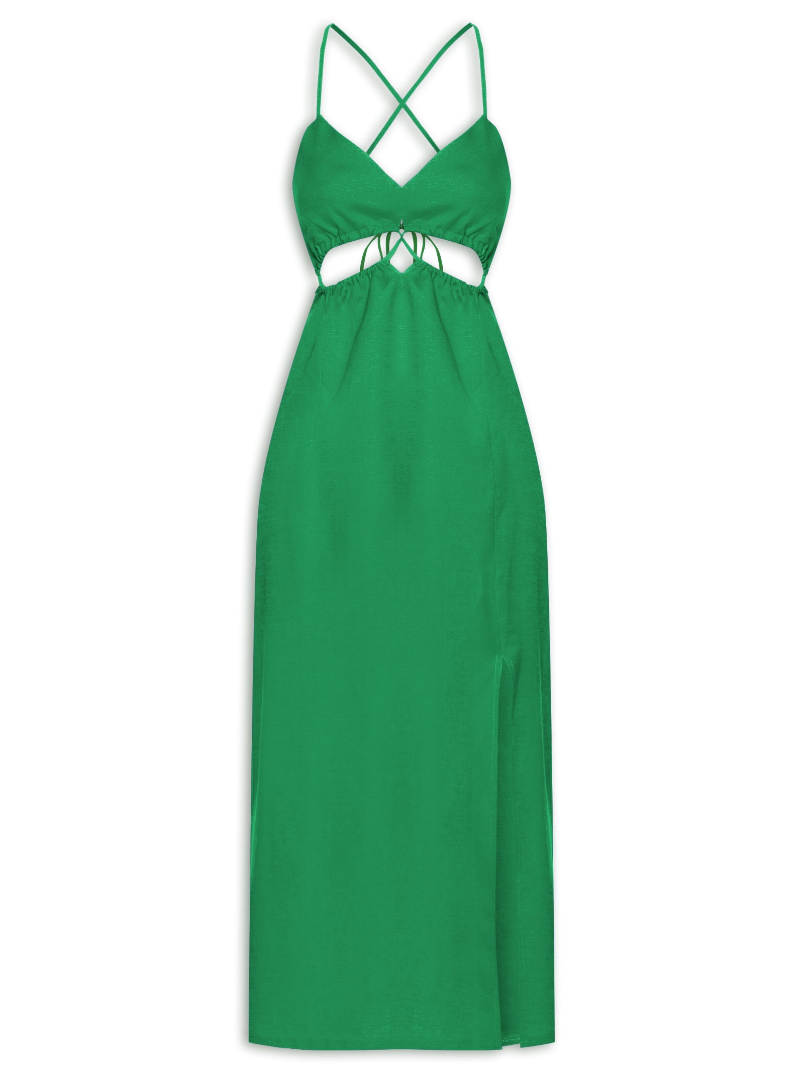 Vestido Midi Verde Market 33