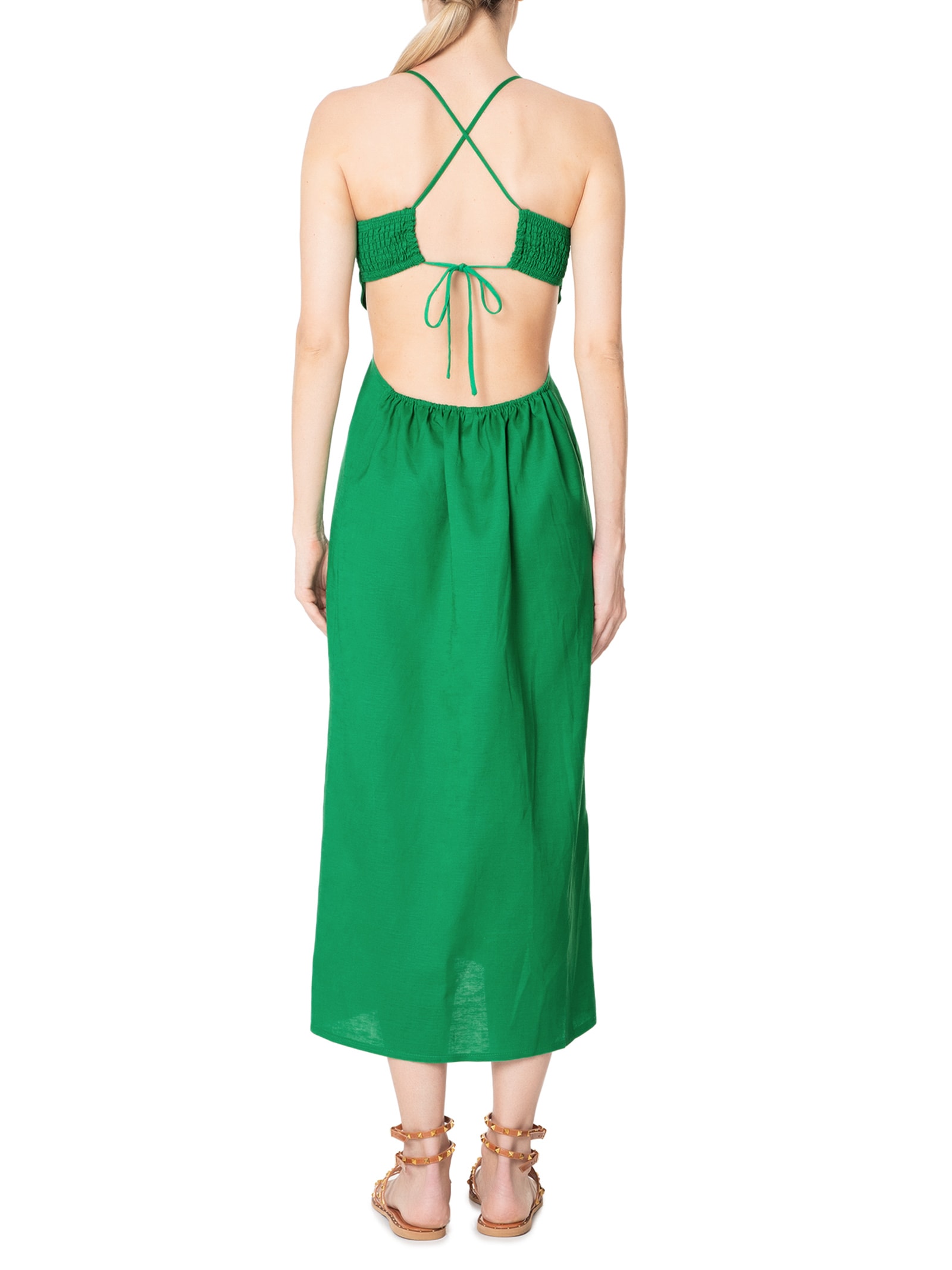 Vestido Midi Verde Market 33