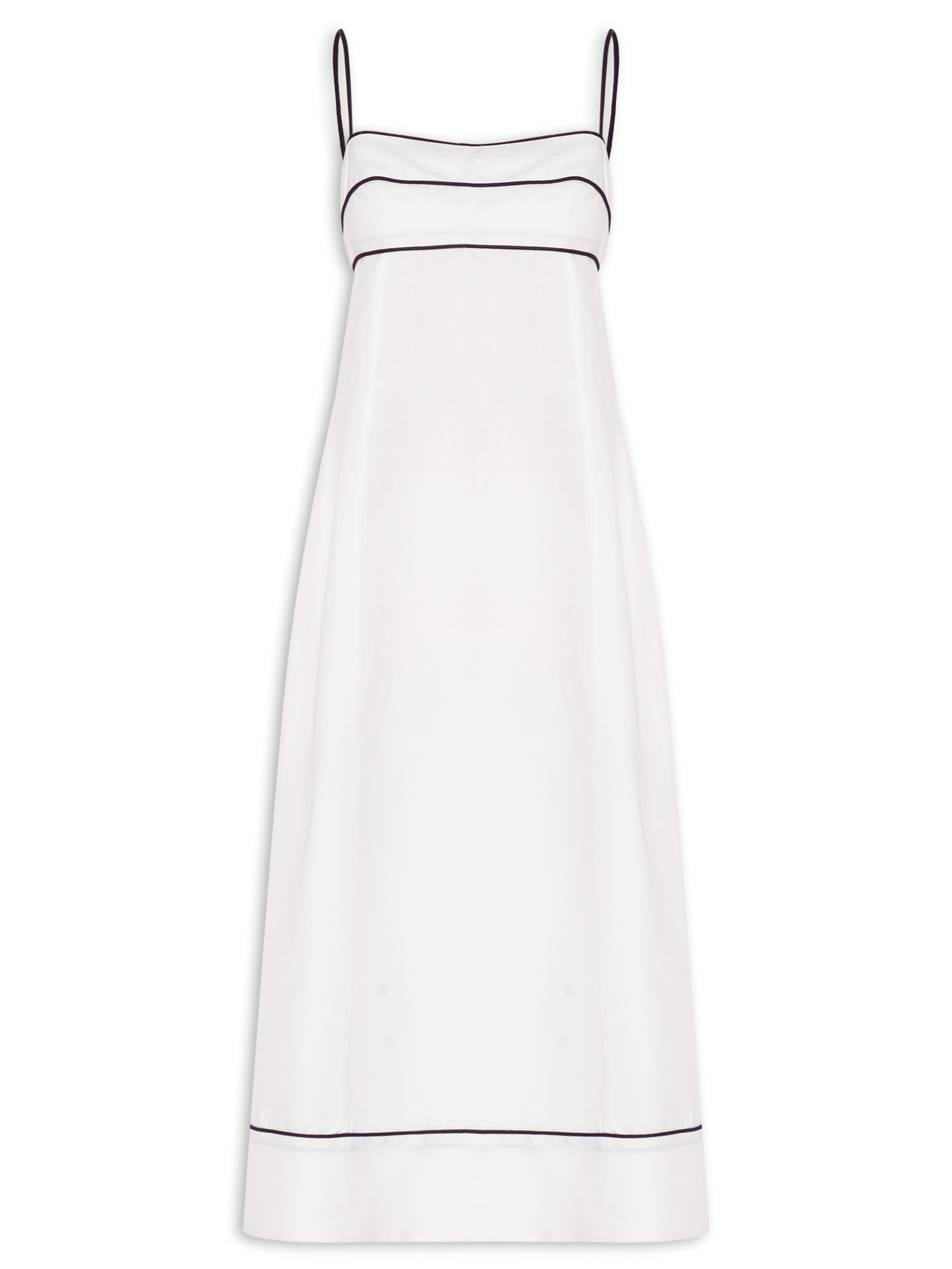 Vestido Midi Vivos Pb Branco Animale