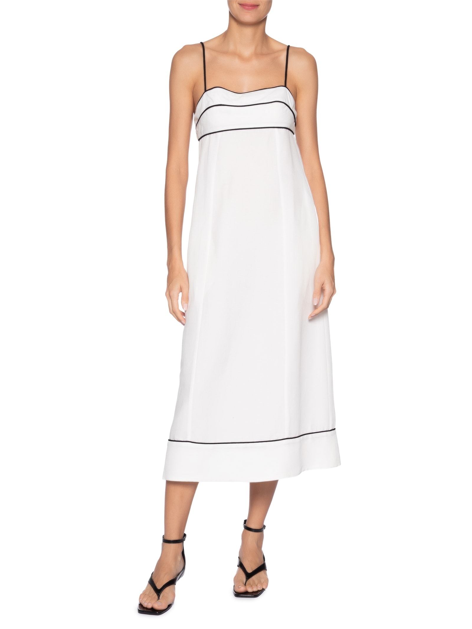 Vestido Midi Vivos Pb Branco Animale