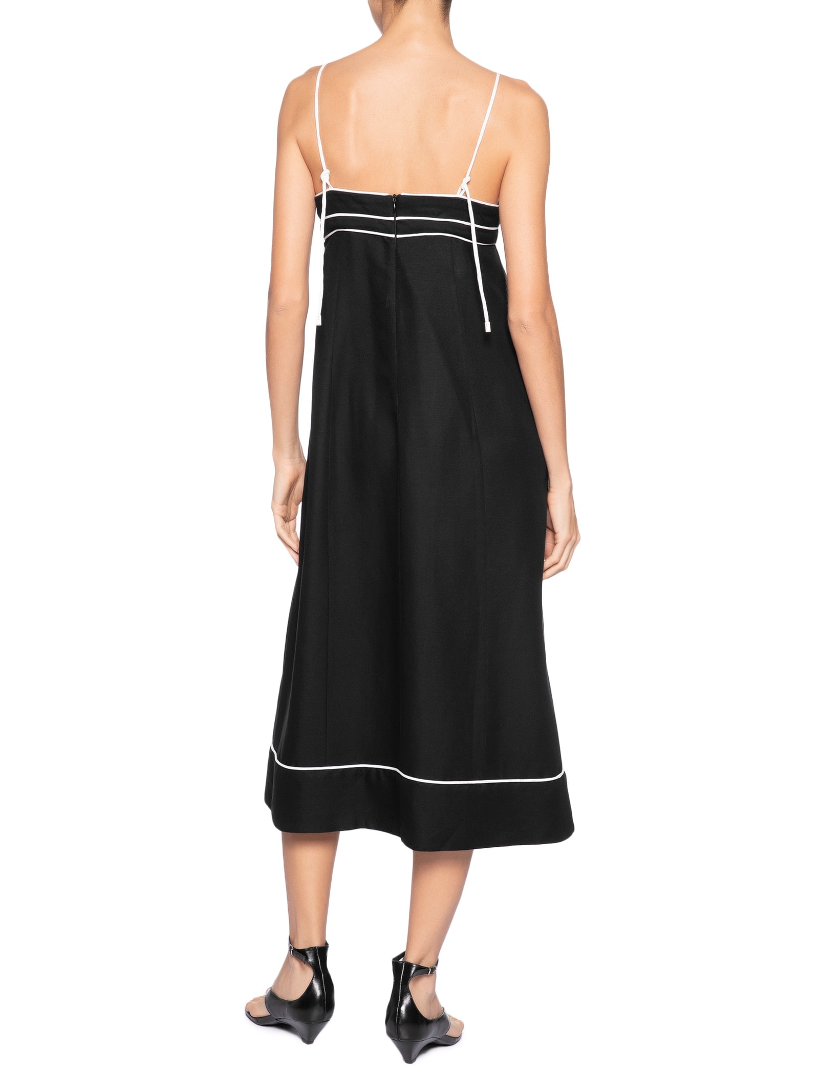 Vestido Midi Vivos Pb Preto Animale