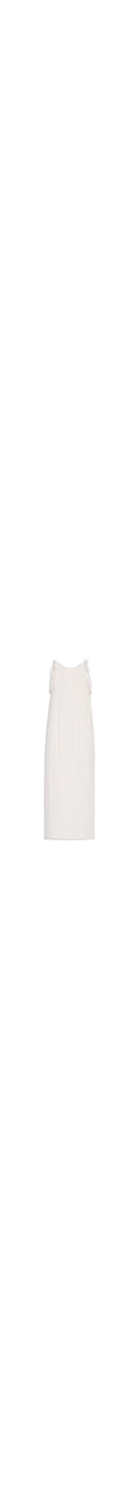 Vestido Midi Voil Com Luréx - Branco