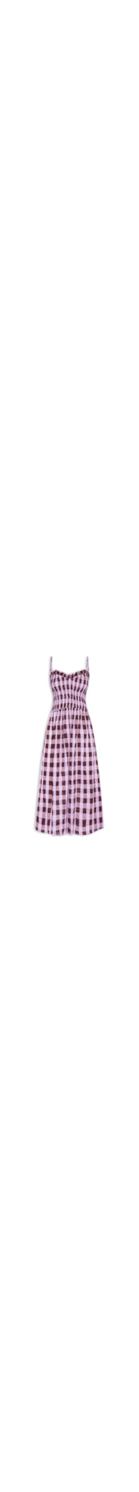 Vestido Midi Xadrez Romântico - Roxo