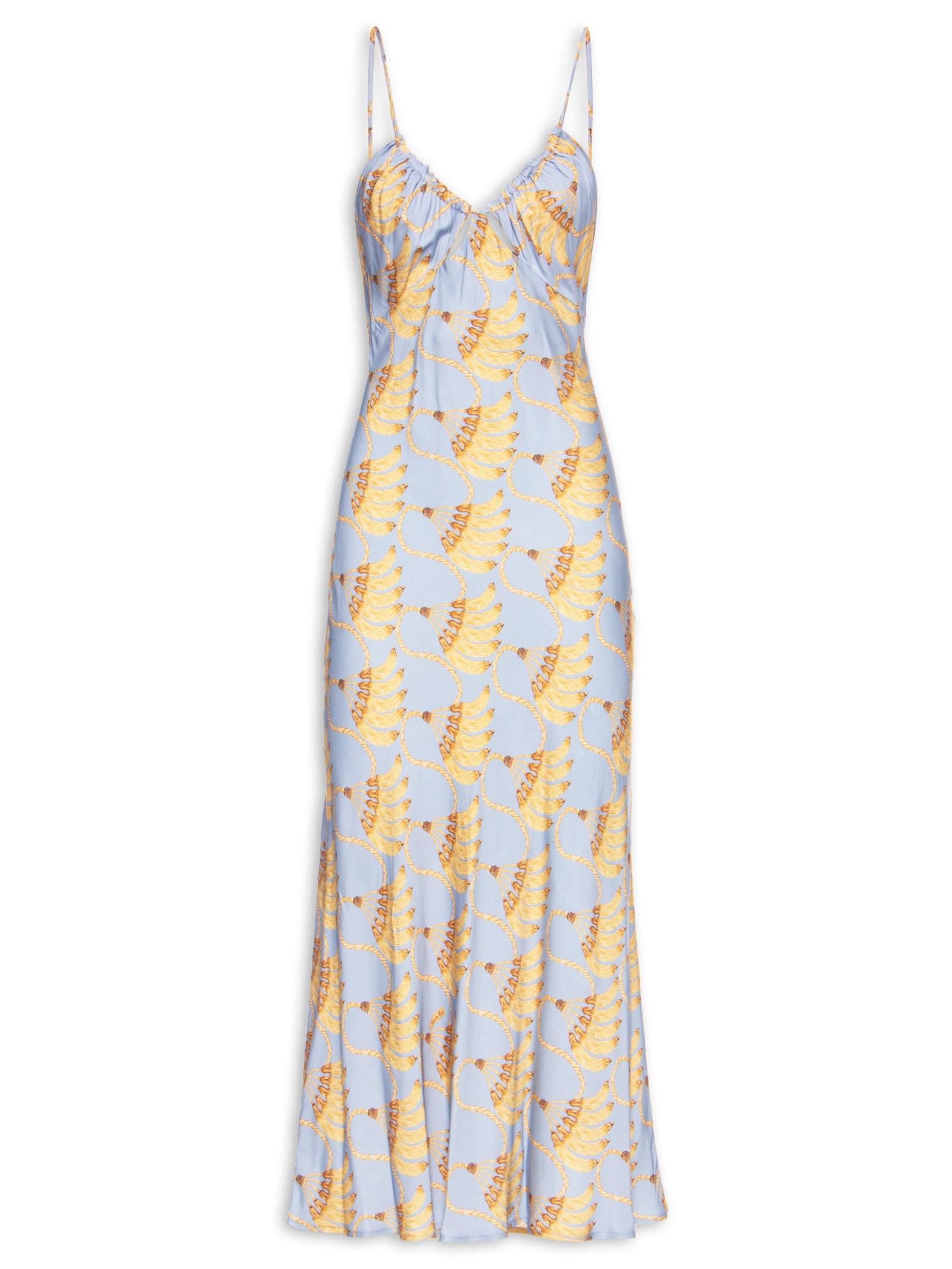 Vestido MidiBanana Tassel Azul Farm