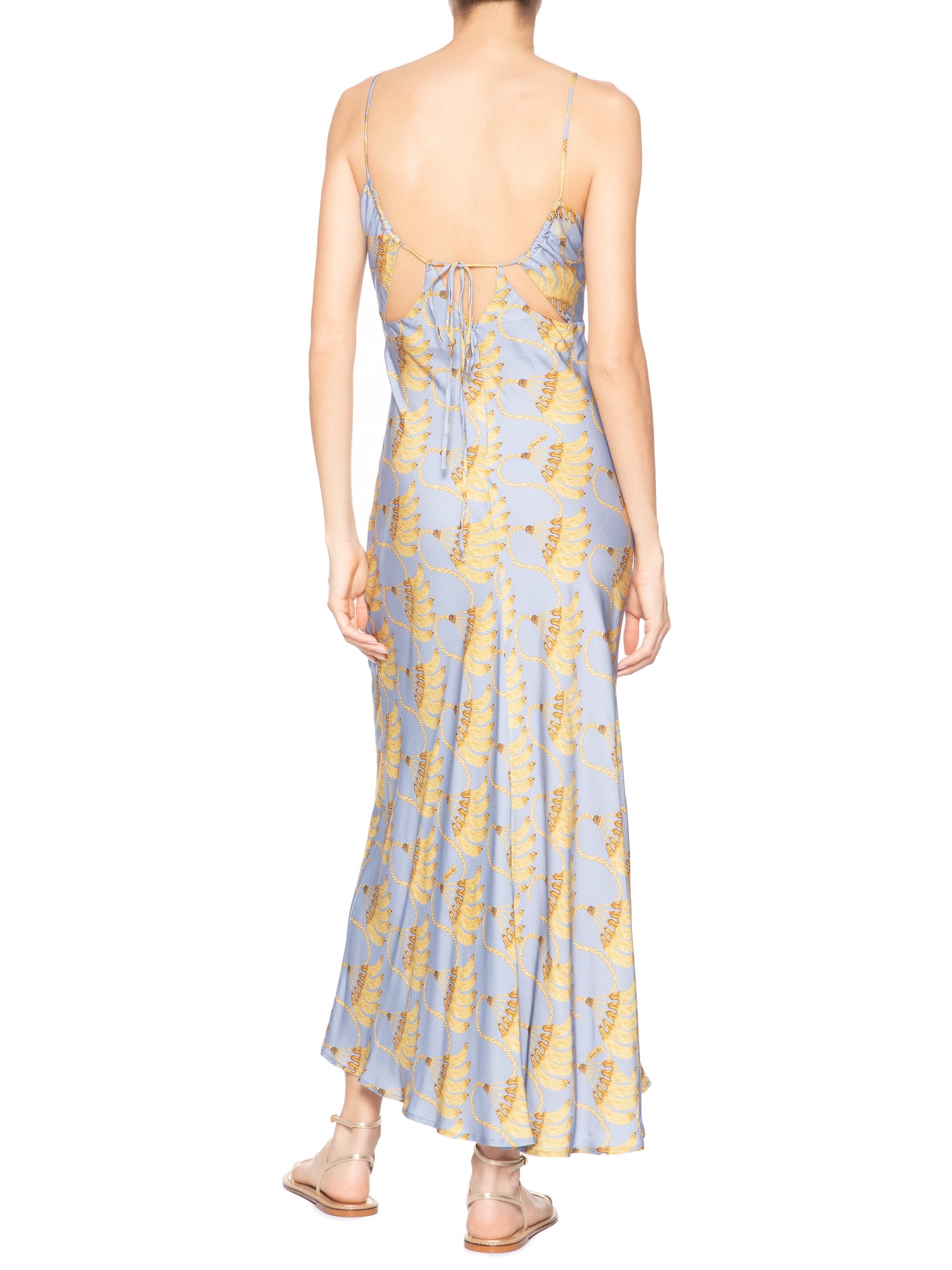 Vestido MidiBanana Tassel Azul Farm