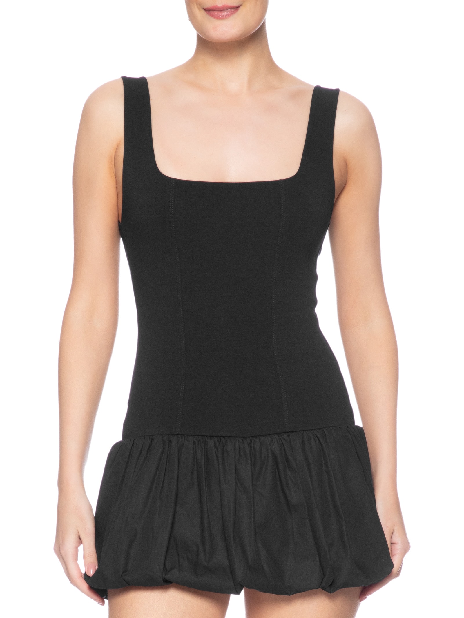 Vestido Mini Balonê Preto Farm