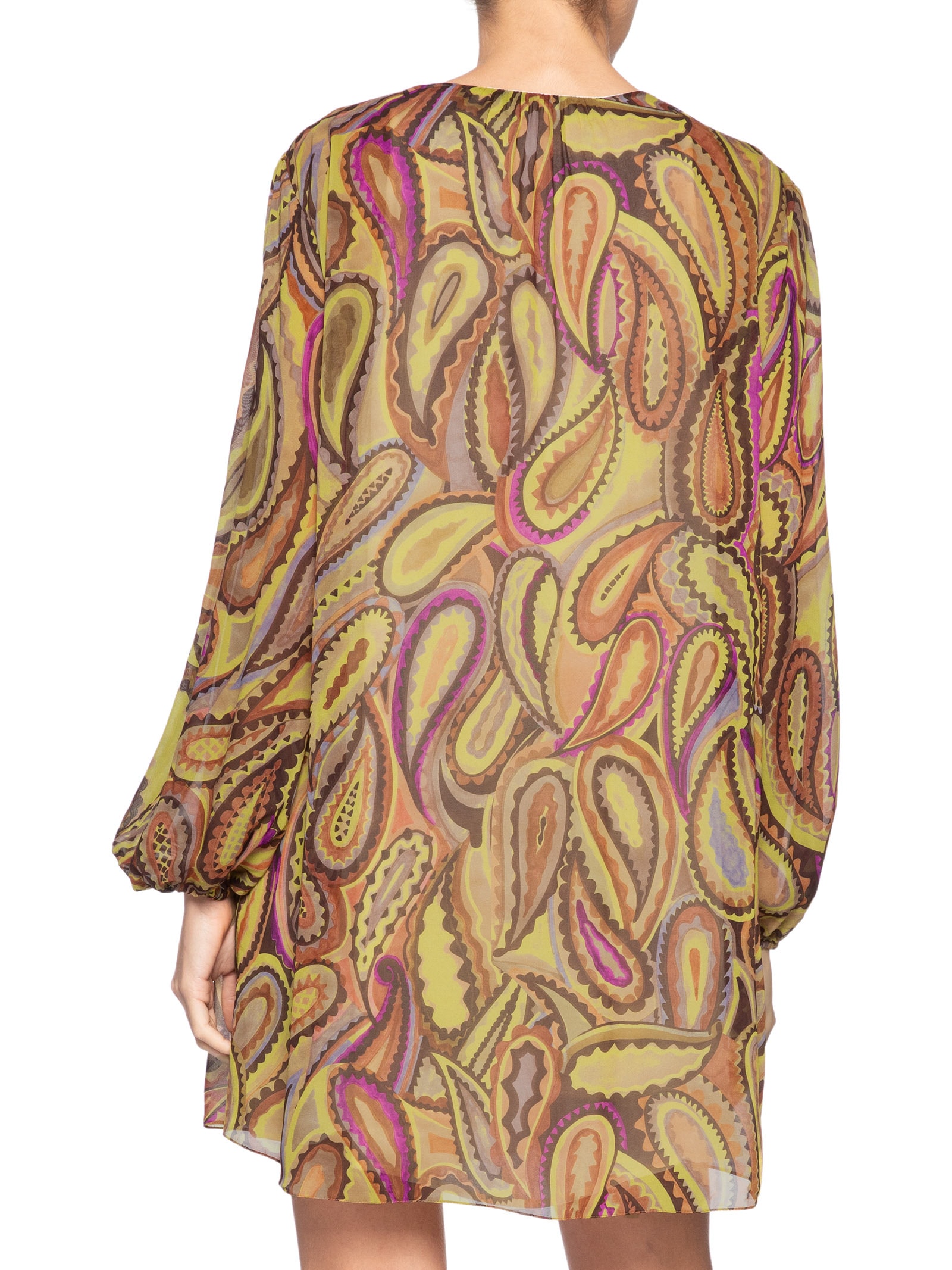 Vestido Mini Boho Anna – Verde Animale