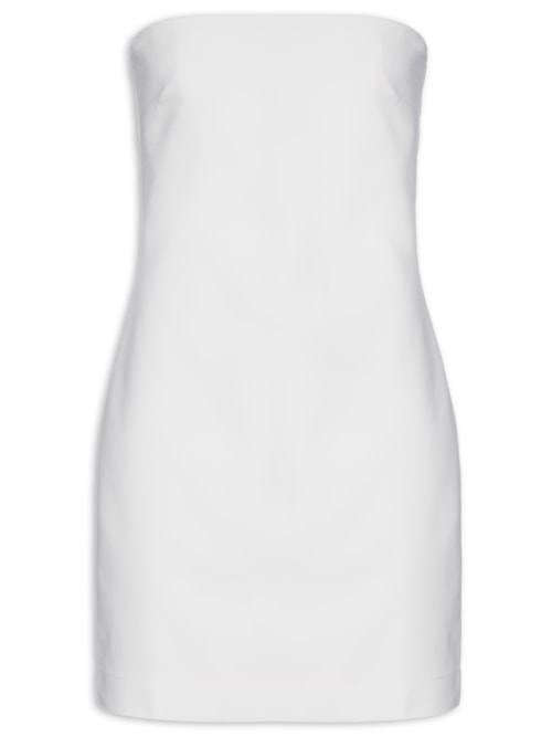 Vestido Mini Crepe – Off White