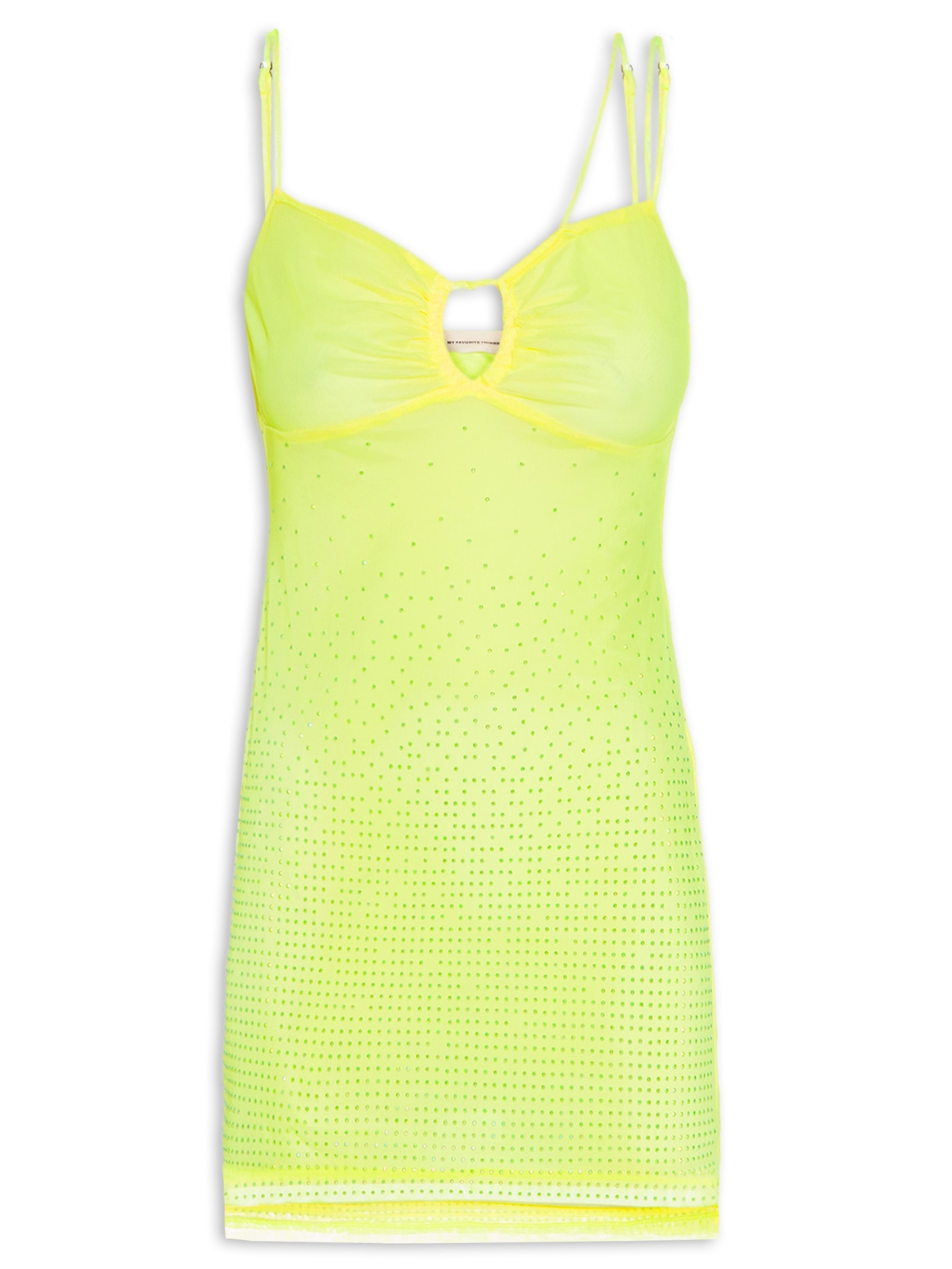 Vestido Mini De Alças Amarelo My Favorite Things