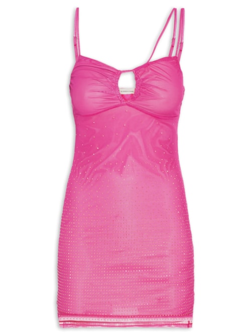 Vestido Mini De Alças - Rosa