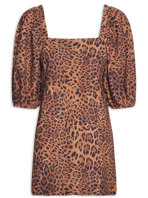 Vestido Mini Onça – Animal Print