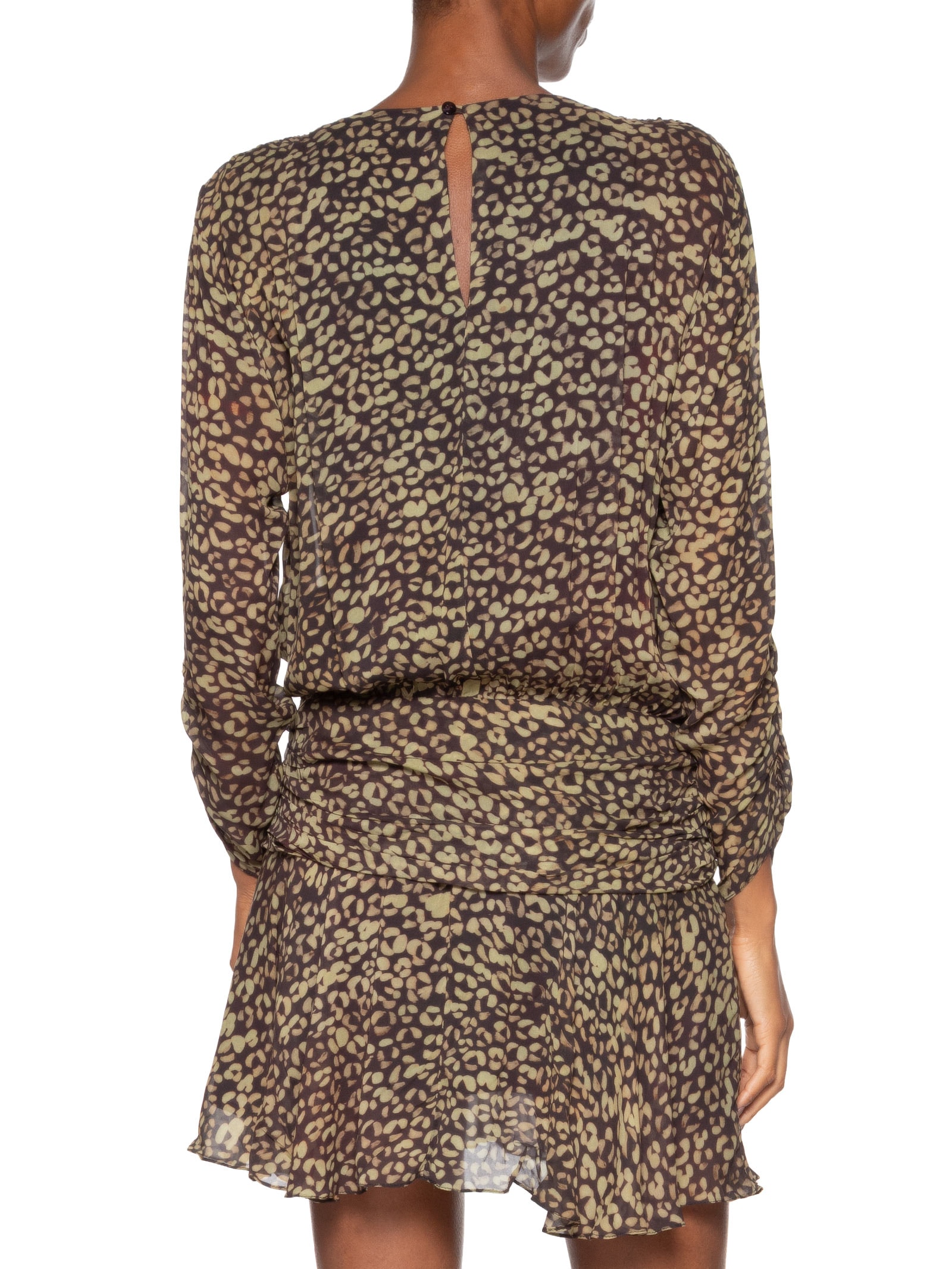 Vestido Mini Onça Tinta Verde Animale