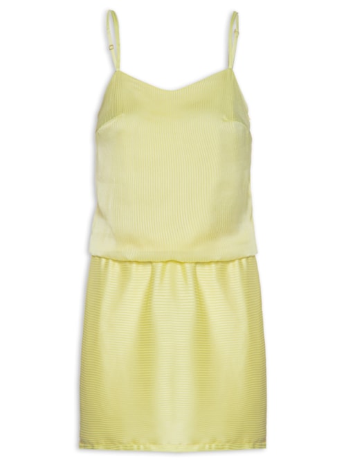 Vestido Mini Texturizado - Amarelo
