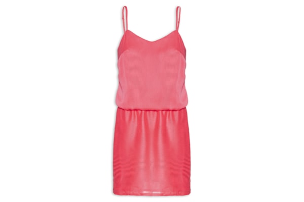 Vestido Mini Texturizado - Rosa