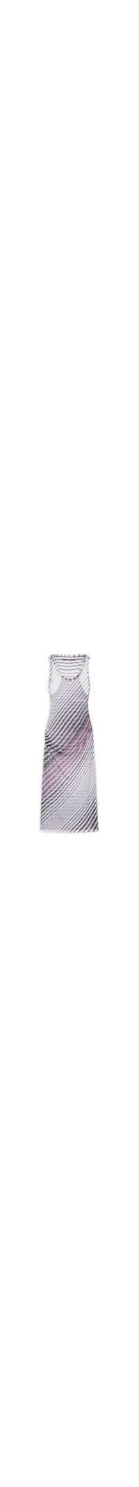 Vestido Mix Listras Tule - Preto