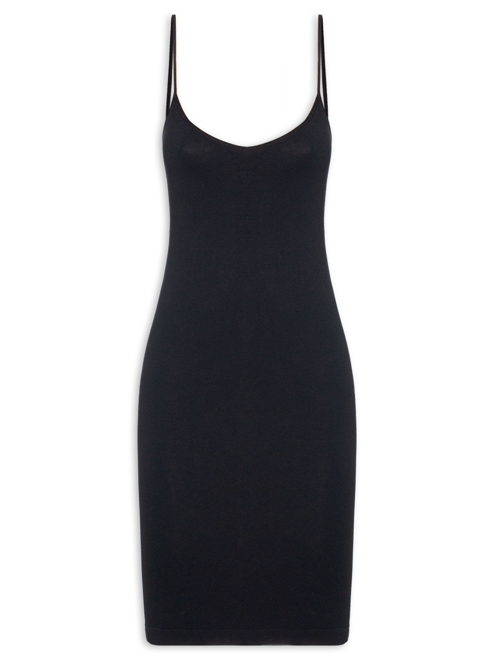 Vestido Modelador Combinação Em Microfibra Light Preto Hope