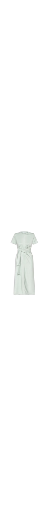 Vestido Moletinho Com Amarração - Verde