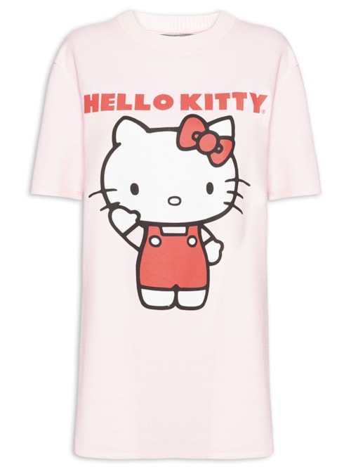 Vestido Moletom Hello Kitty – Rosa
