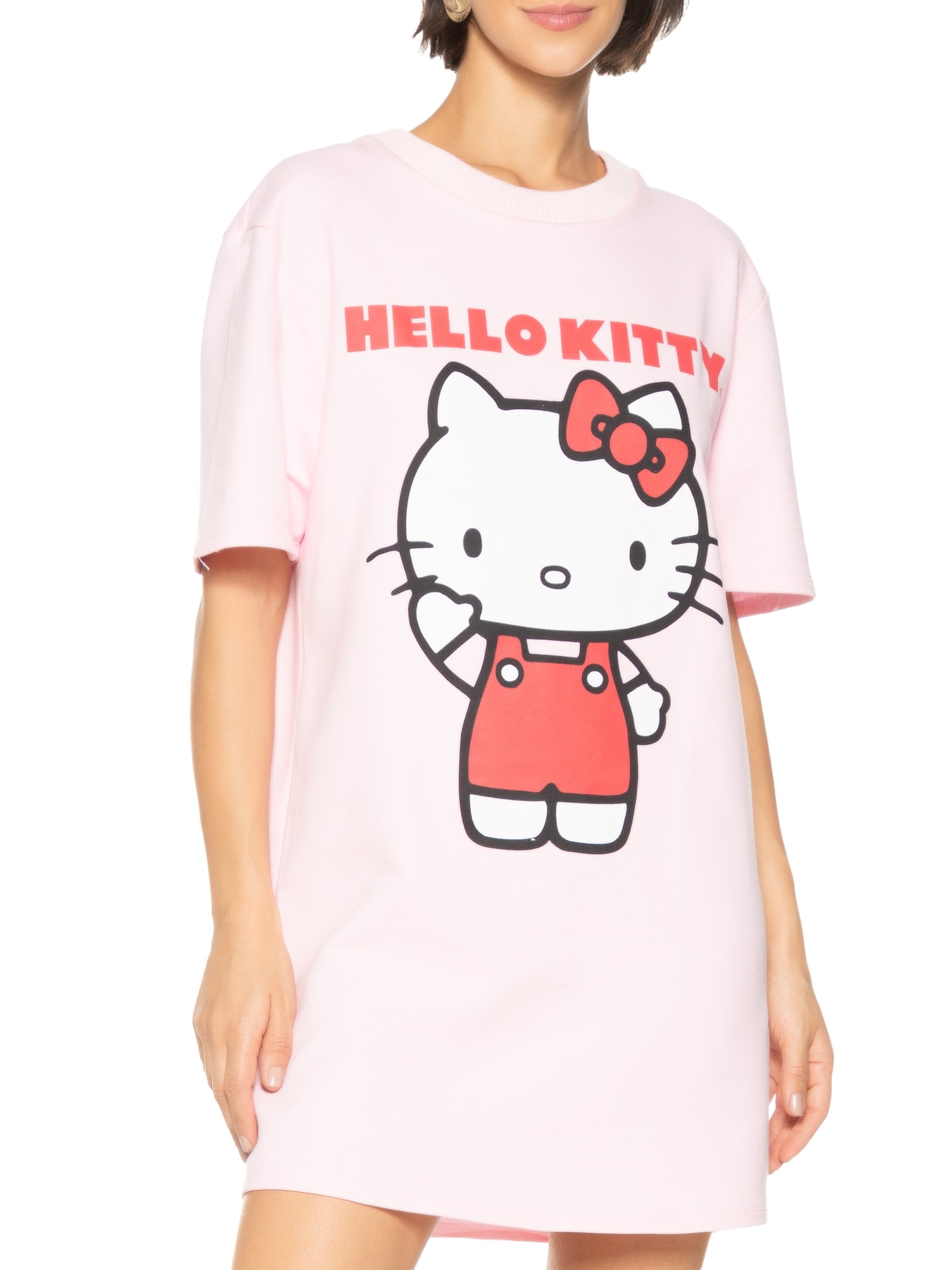 Vestido Moletom Hello Kitty Rosa My Favorite Things + Hello Kitty