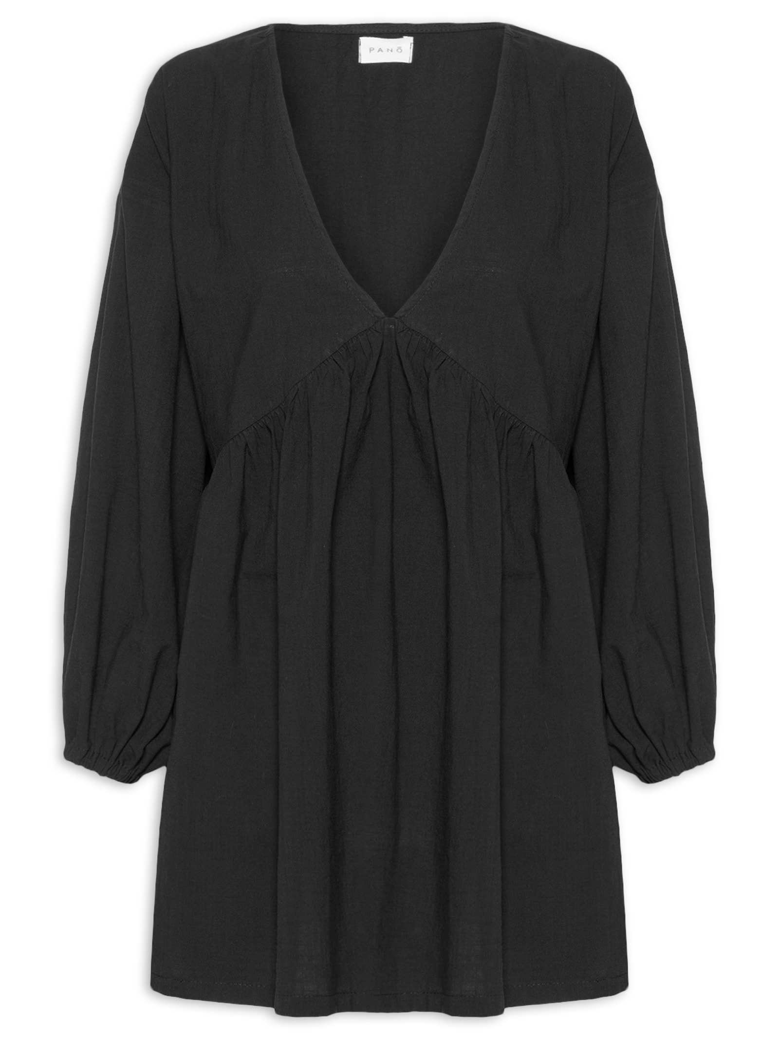 Vestido Nina Ipa Preto Panô