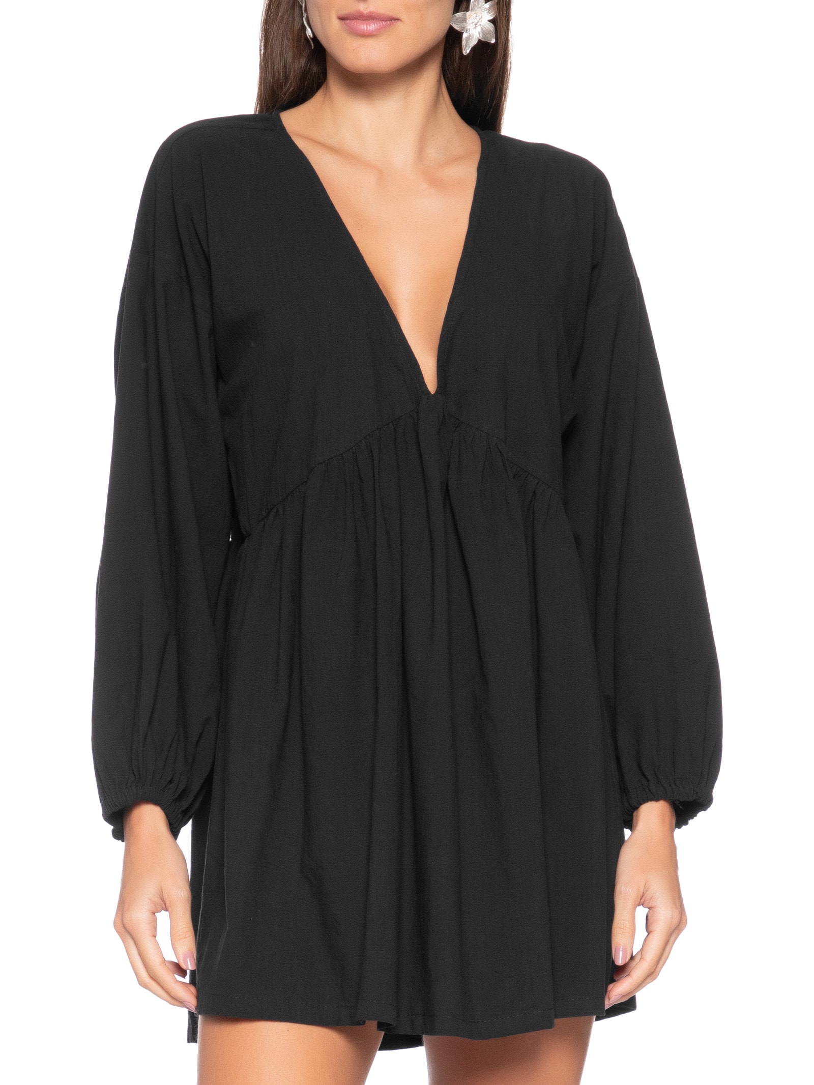 Vestido Nina Ipa Preto Panô