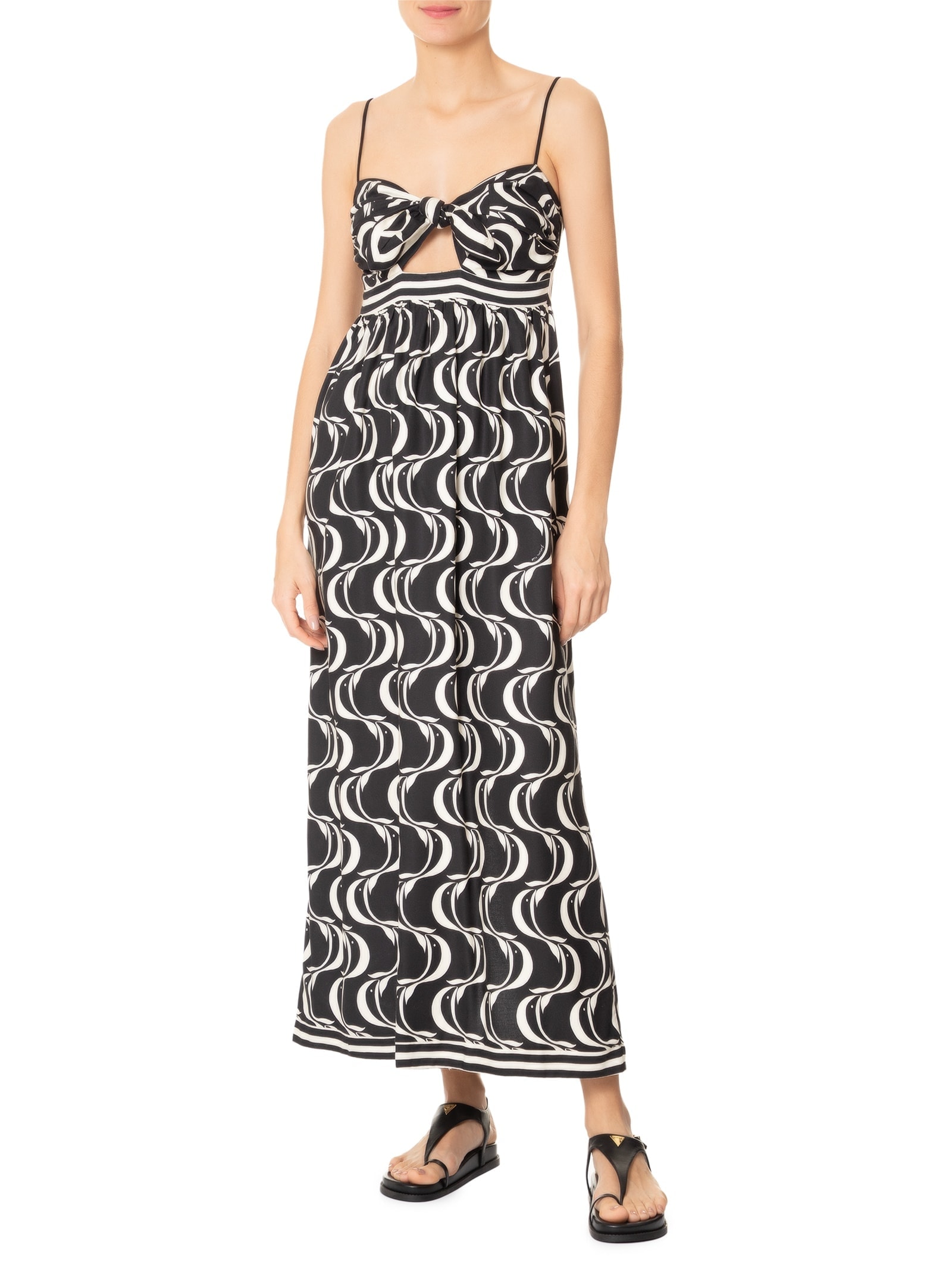 Vestido Nó Peixe Copa Preto Farm