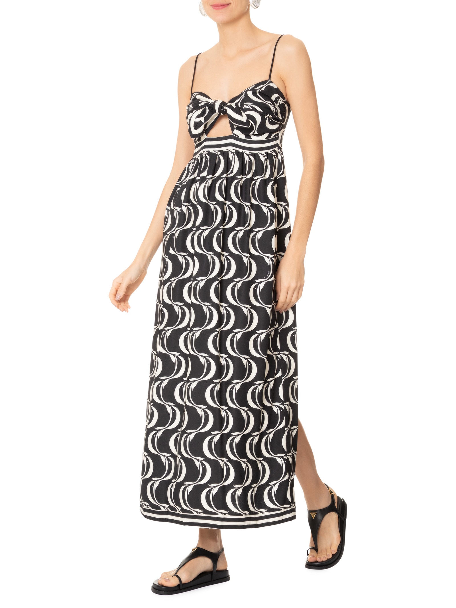 Vestido Nó Peixe Copa Preto Farm