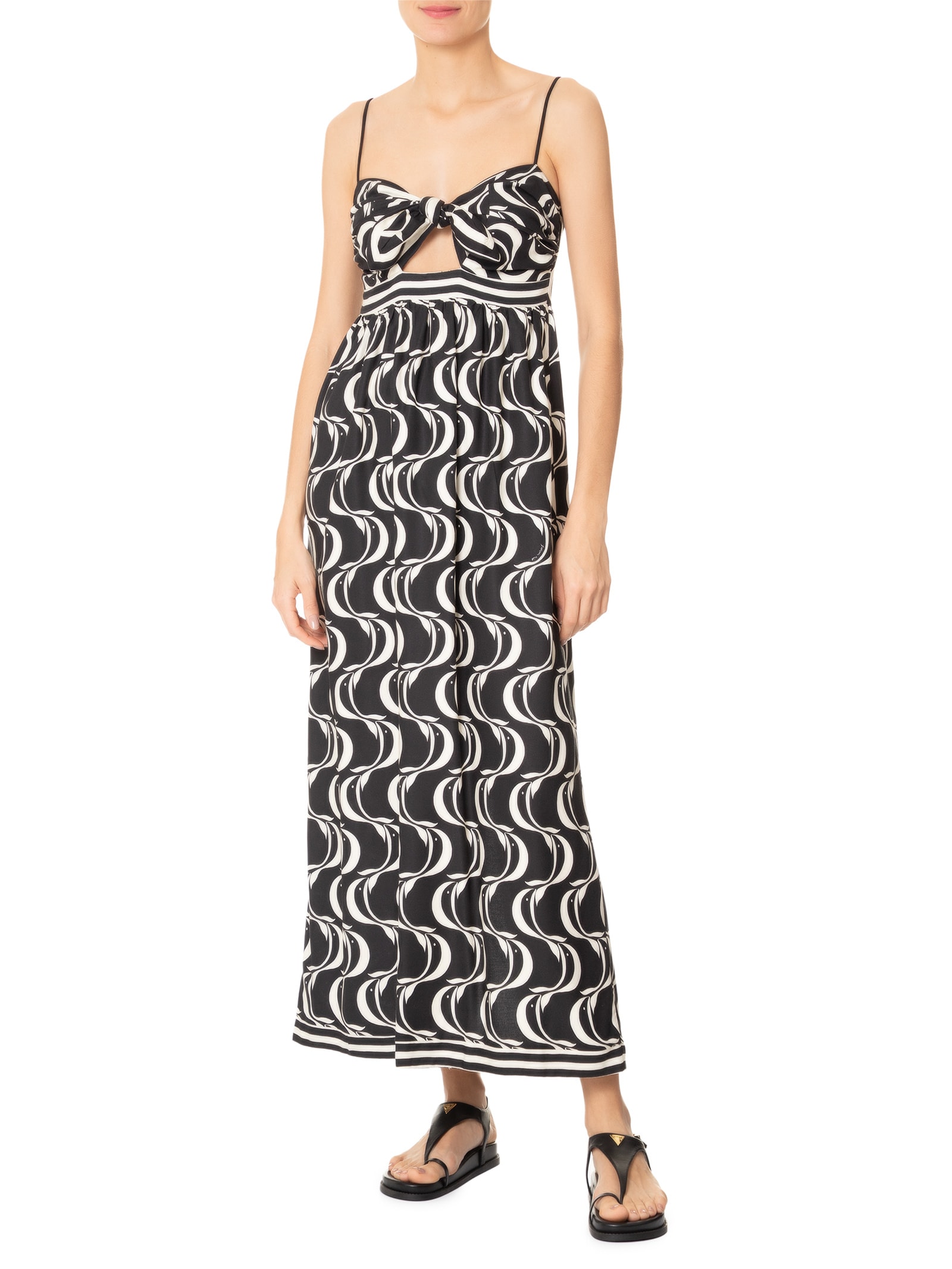 Vestido Nó Peixe Copa Preto Farm