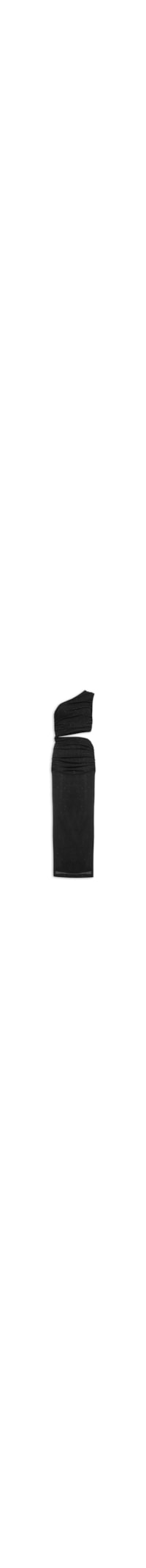 Vestido Ombro Só Cut Brilho - Preto