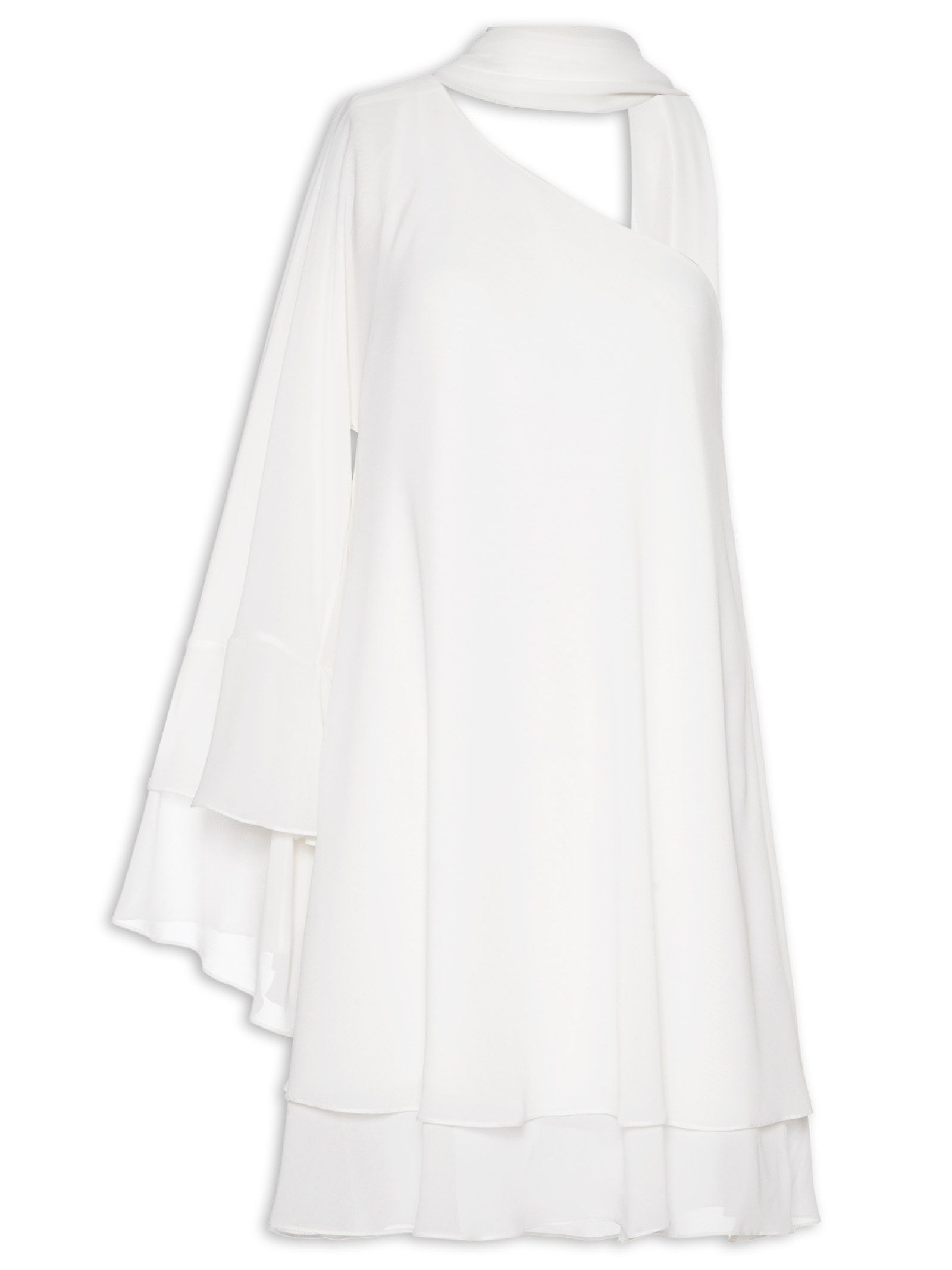 Vestido Ombro Só Faixa Off White Dress To