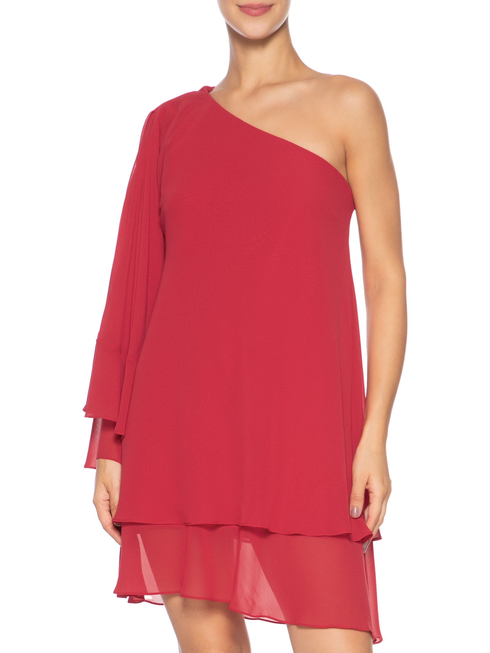 Vestido Ombro Só Faixa Vermelho Dress To