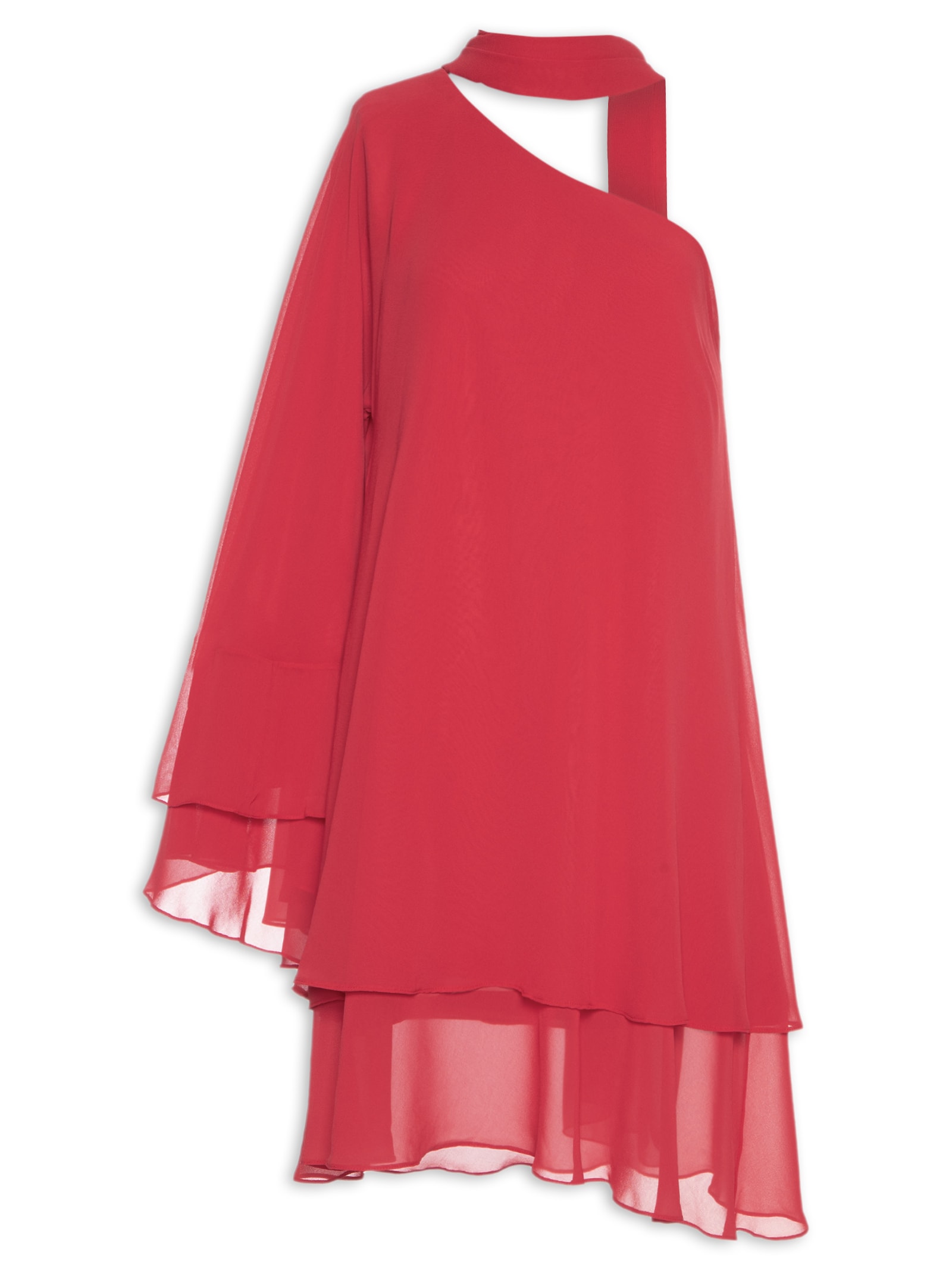 Vestido Ombro Só Faixa Vermelho Dress To