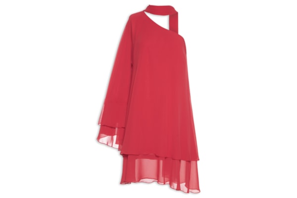 Vestido Ombro Só Faixa - Vermelho