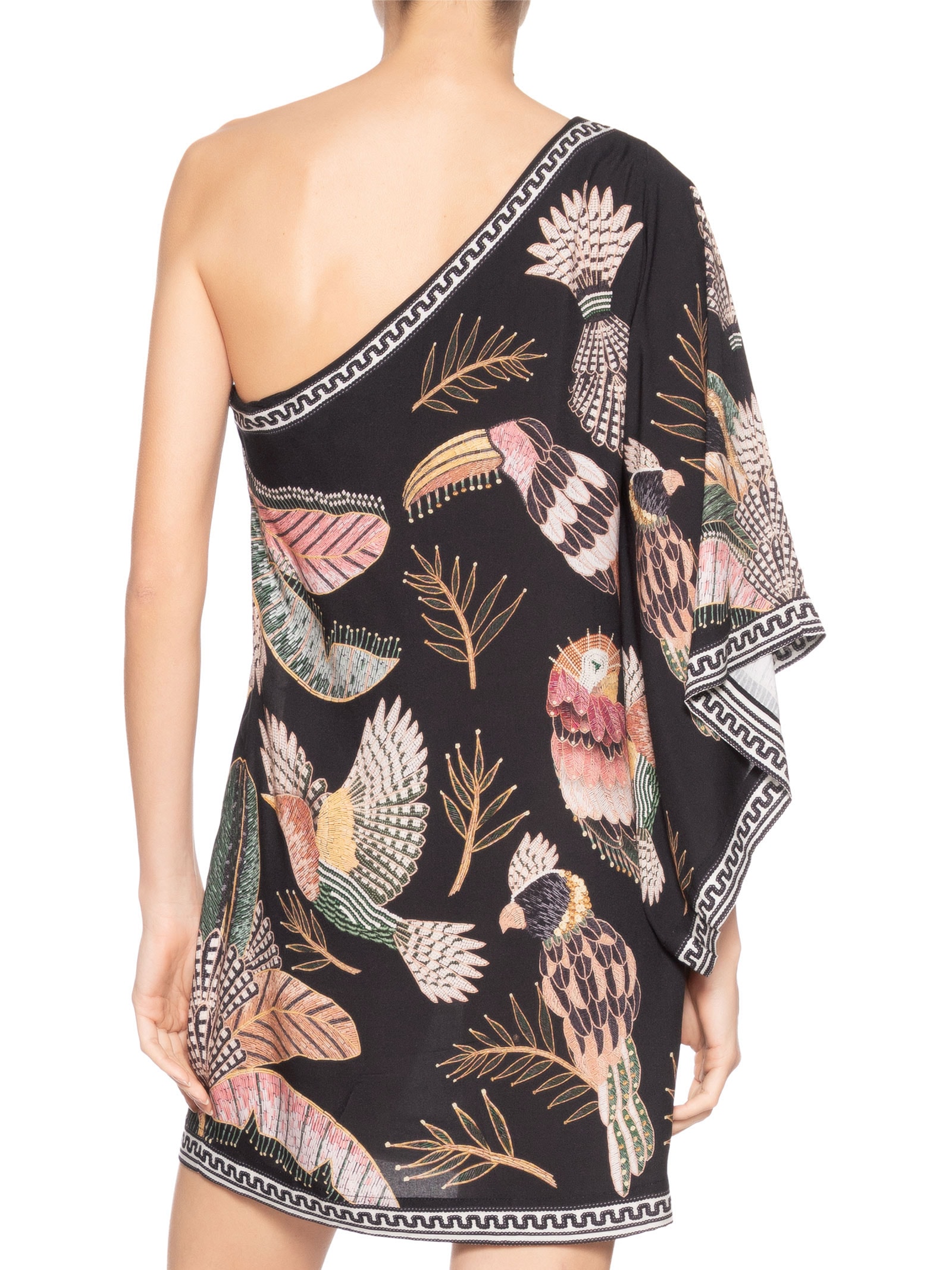 Vestido Ombro Só Recanto Dos Pássaros Preto Farm