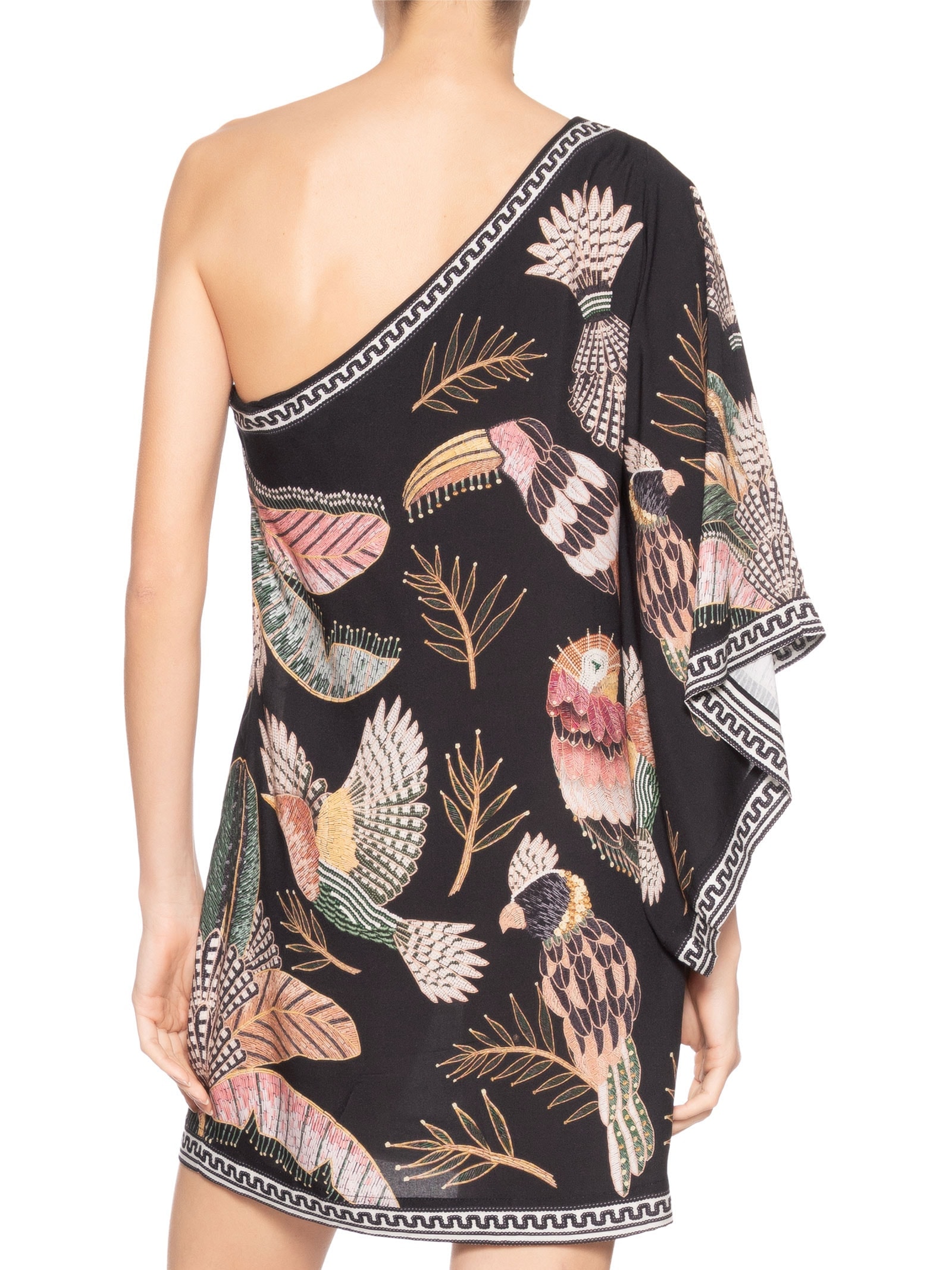 Vestido Ombro Só Recanto Dos Pássaros Preto Farm